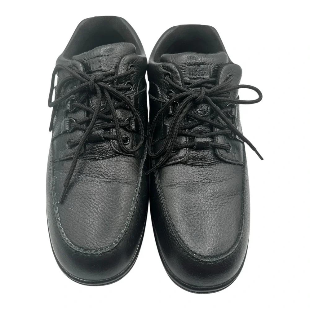 Drew Traveler Shoes Mens Sz 10.5 M Black Pebbled‎ Leather Walking Orthopedic
